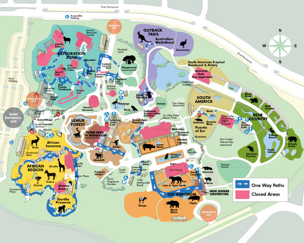 san francisco zoo map